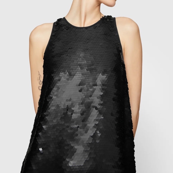 NWT Rebecca Minkoff Becky Sequin Mini Dress Black Size S - Picture 12 of 13